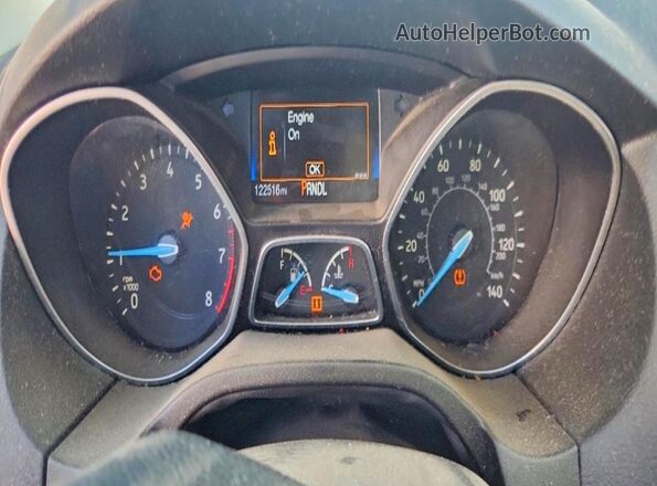 1FADP3F28GL262872 2016 FORD FOCUS Blue Widok zestawu wskaźników