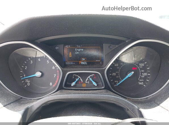 1FADP3F28GL313366 2016 FORD FOCUS Серый Вид задних сидений