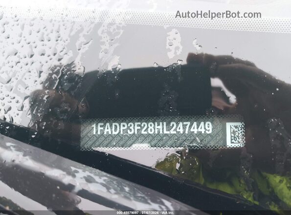 1FADP3F28HL247449 2017 FORD FOCUS Black Вид підкапотного простору