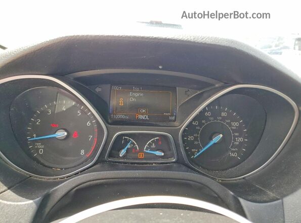 1FADP3F28HL279365 2017 FORD FOCUS Black ხელსაწყოთა პანელის ხედი