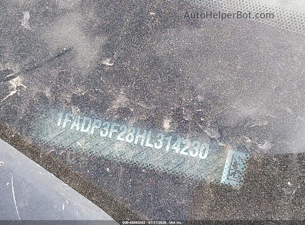 1FADP3F28HL314230 2017 FORD FOCUS Gray Вид підкапотного простору
