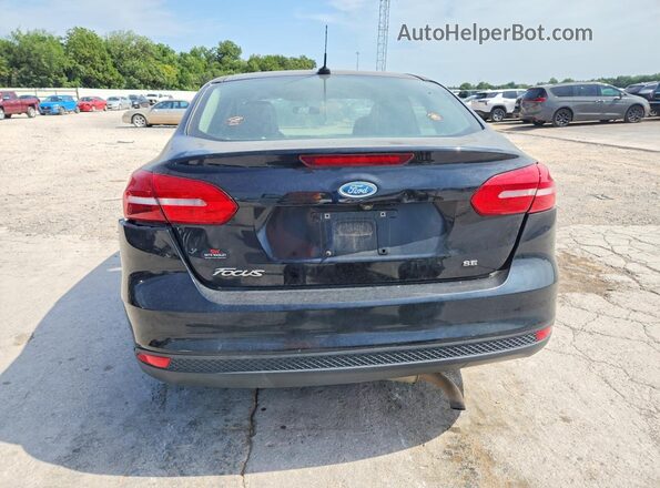 1FADP3F28JL220404 2018 FORD FOCUS Black Вид ззаду