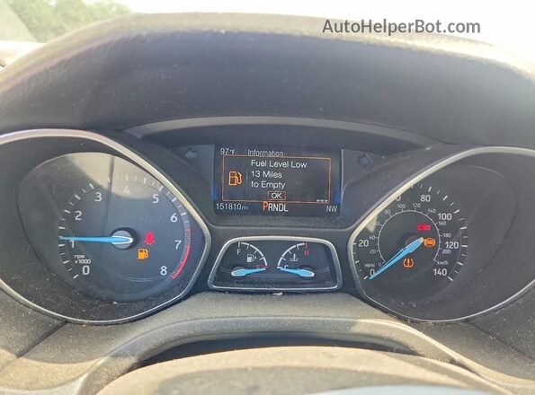 1FADP3F28JL220404 2018 FORD FOCUS Black Вид щитка приладів