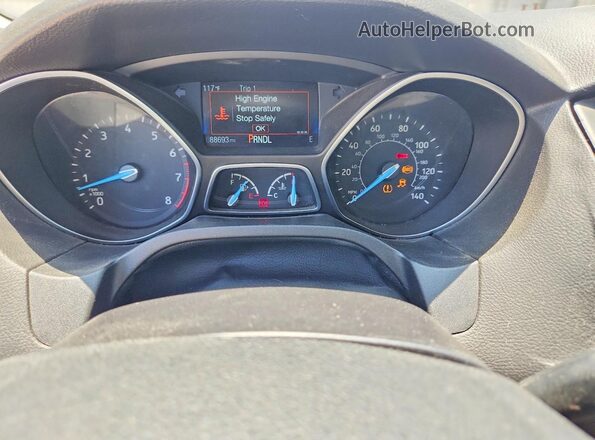 1FADP3F28JL225781 2018 FORD FOCUS White Вид щитка приладів