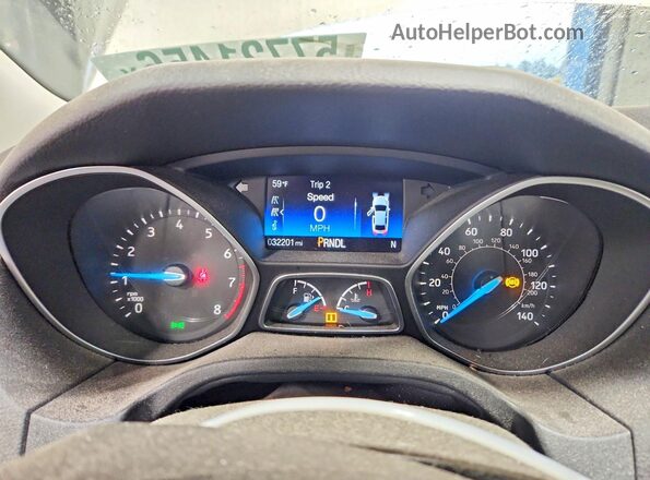 1FADP3F28JL227689 2018 FORD FOCUS Tan Вид щитка приладів