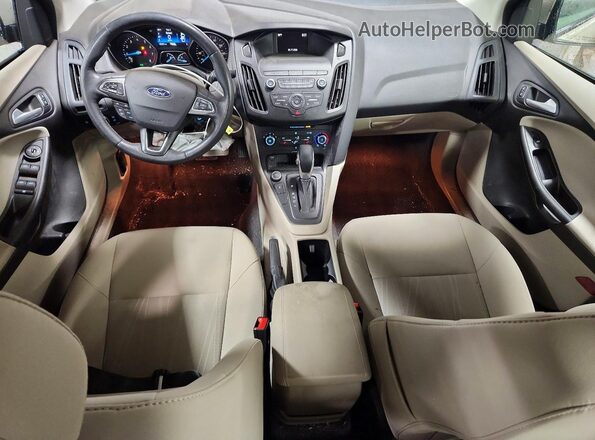 1FADP3F28JL227689 2018 FORD FOCUS Tan Вид панелі приладів