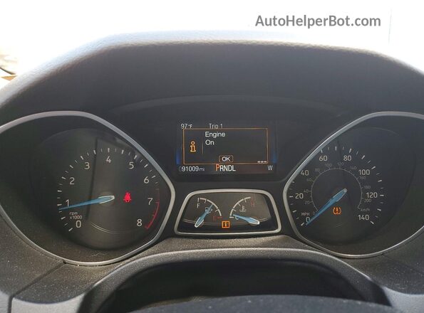 1FADP3F28JL280604 2018 FORD FOCUS White Vista del cuadro de instrumentos