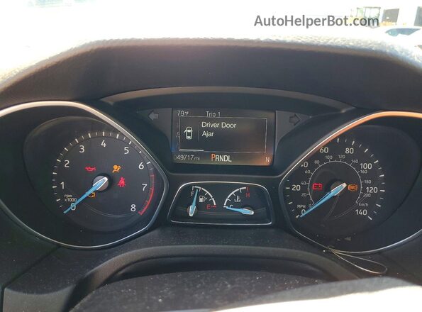 1FADP3F28JL328067 2018 FORD FOCUS Gray Instrument cluster view