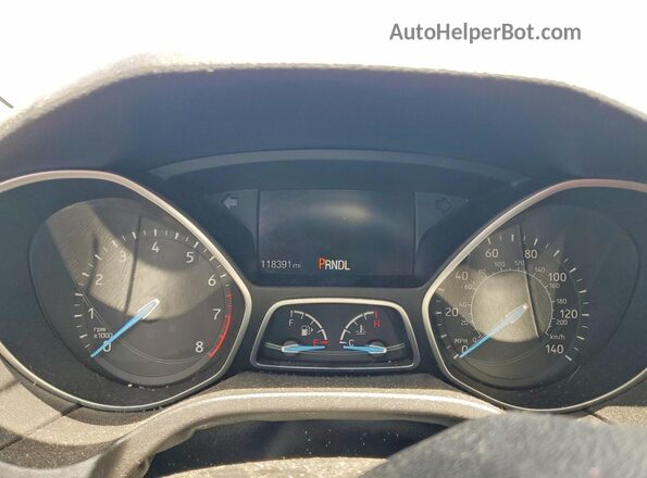 1FADP3F29GL330760 2016 FORD FOCUS White Instrument cluster view