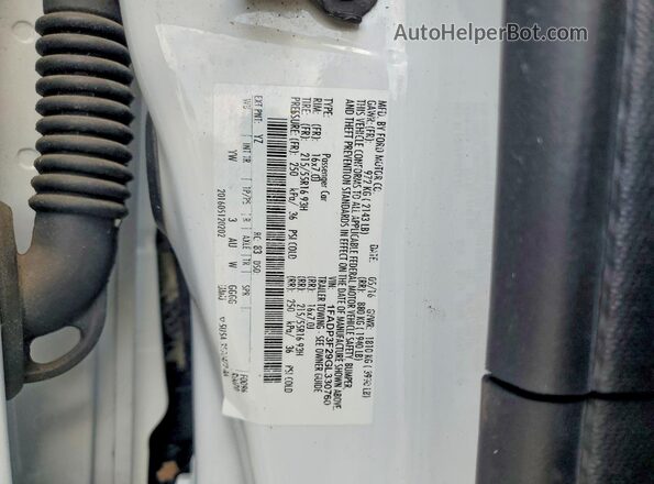 1FADP3F29GL330760 2016 FORD FOCUS White Engine compartment view