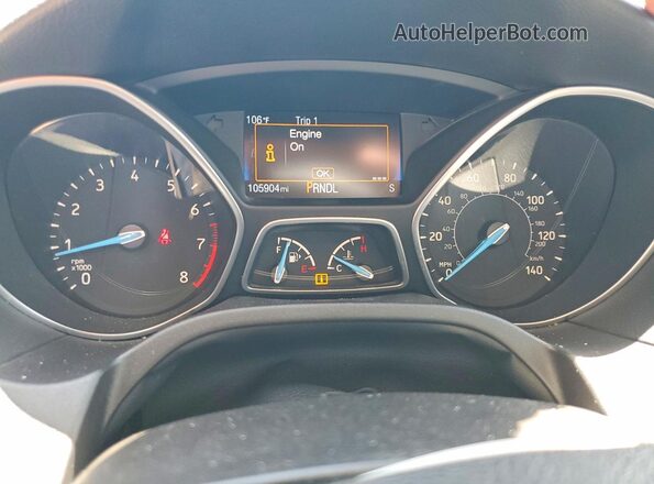 1FADP3F29GL398895 2016 FORD FOCUS Синий Вид щитка приборов