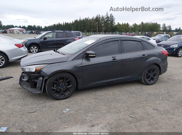 1FADP3F29GL405344 2016 FORD FOCUS Gray Առջևի ձախ երեք քառորդ տեսարան