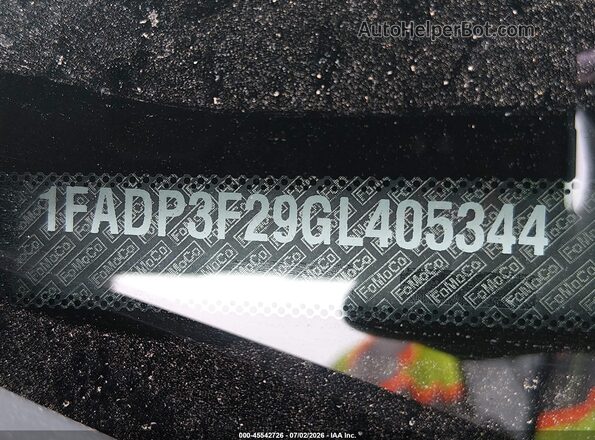 1FADP3F29GL405344 2016 FORD FOCUS Gray 
