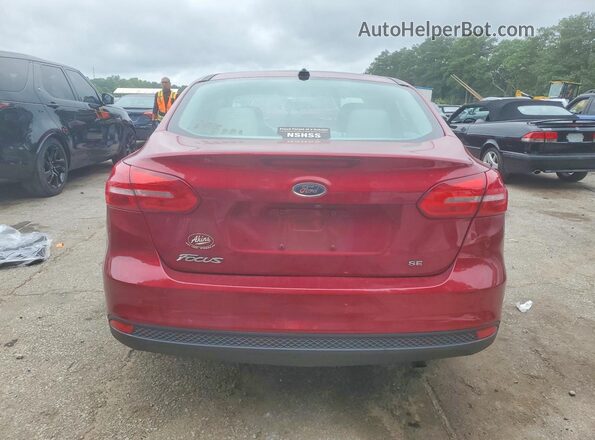 1FADP3F29HL221135 2017 FORD FOCUS Red Widok z tyłu