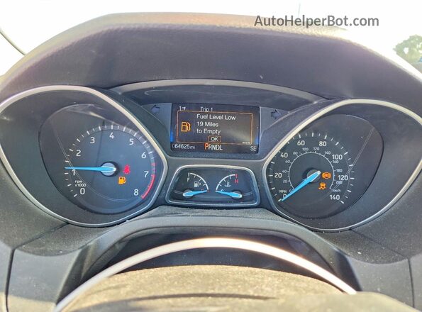 1FADP3F29JL215275 2018 FORD FOCUS White Vista del cuadro de instrumentos