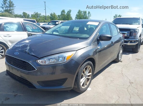 1FADP3F29JL276609 2018 FORD FOCUS Gray Przód lewy