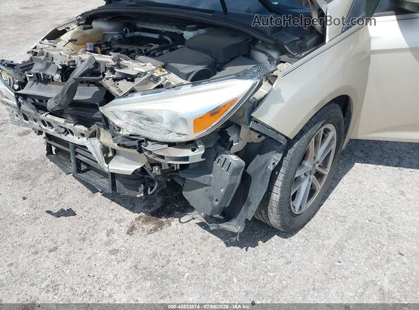1FADP3F29JL308538 2018 FORD FOCUS Beige Vista frontal