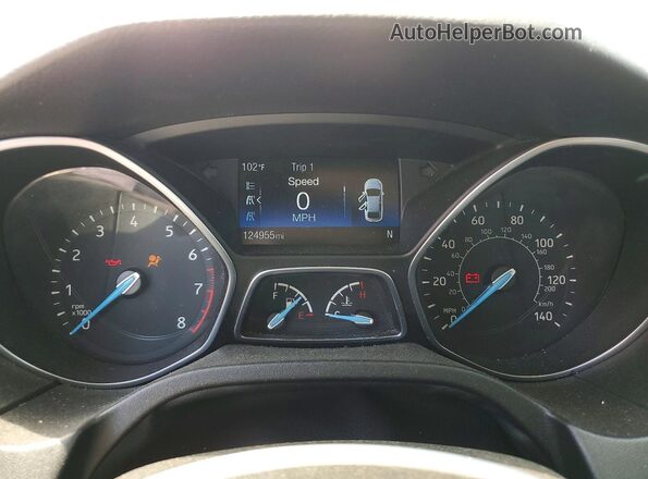 1FADP3F2XGL306158 2016 FORD FOCUS Silver Vista del cuadro de instrumentos