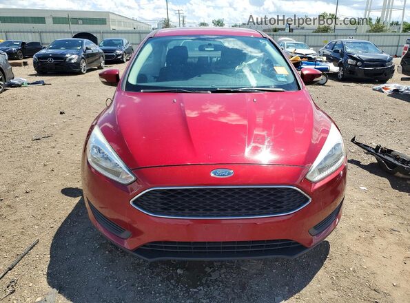 1FADP3F2XGL382334 2016 FORD FOCUS Burgundy Widok z przodu