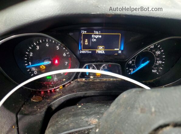 1FADP3F2XJL211297 2018 FORD FOCUS Black Vista del cuadro de instrumentos