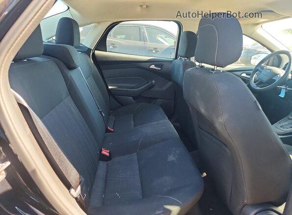 1FADP3F2XJL257051 2018 FORD FOCUS Black უკანა სავარძლების ხედი