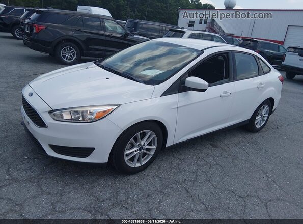 1FADP3F2XJL328782 2018 FORD FOCUS White წინა მარცხენა ხედი სამი მეოთხედიდან
