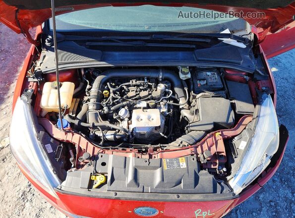 1FADP3FE0JL240611 2018 FORD FOCUS Red Սալոնի հետևի տեսք