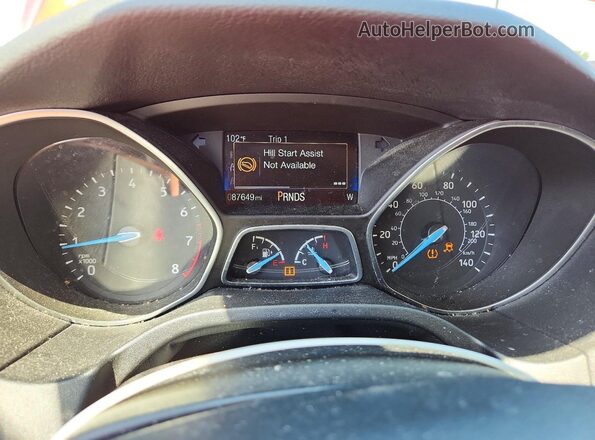 1FADP3FE1JL276999 2018 FORD FOCUS Orange Vista del cuadro de instrumentos