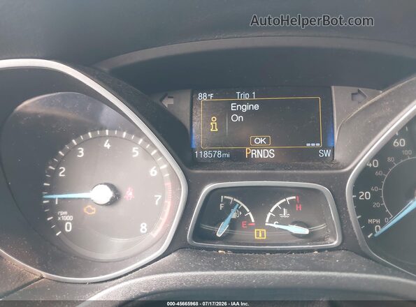 1FADP3FE2GL292802 2016 FORD FOCUS Black Vista de los asientos traseros