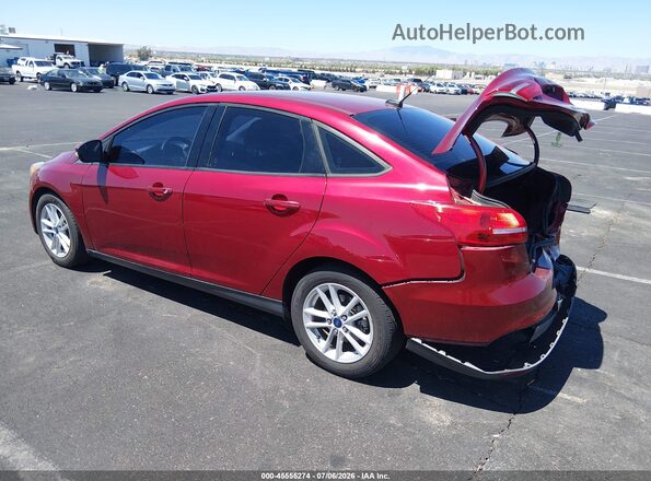 1FADP3FE2HL303959 2017 FORD FOCUS Red Tył lewy
