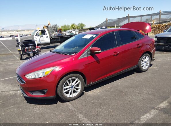 1FADP3FE2HL303959 2017 FORD FOCUS Red Przód lewy