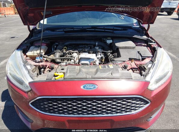 1FADP3FE2HL303959 2017 FORD FOCUS Red Widok z tyłu