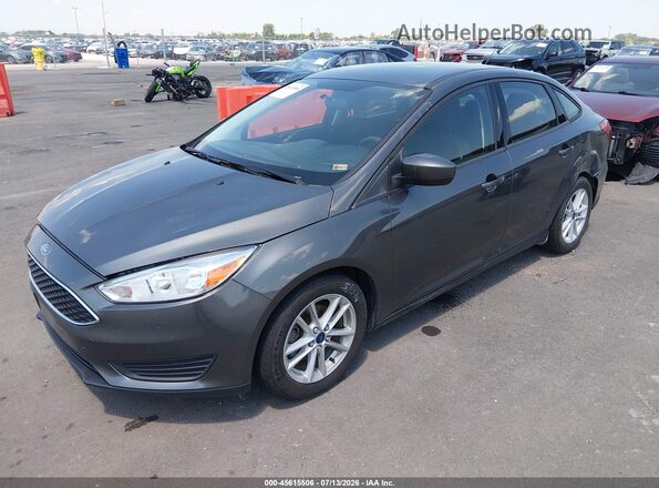 1FADP3FE2JL229934 2018 FORD FOCUS Gray Передня ліва чверть