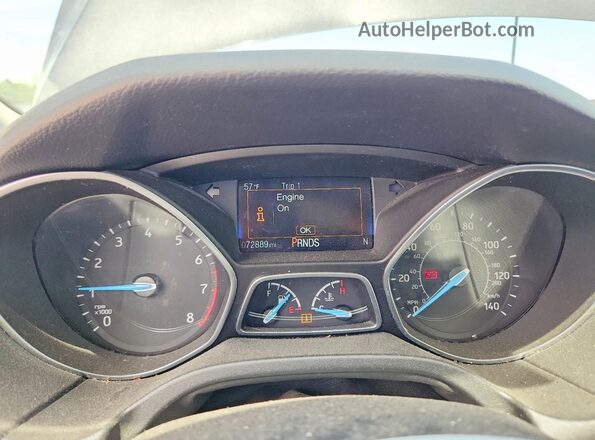 1FADP3FE3JL330061 2018 FORD FOCUS Gray Widok zestawu wskaźników