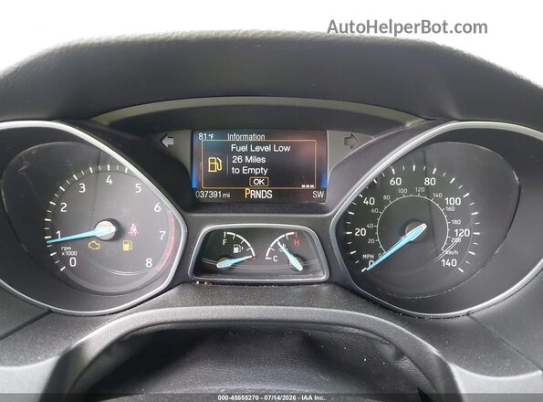 1FADP3FE4HL250617 2017 FORD FOCUS Серый Вид задних сидений
