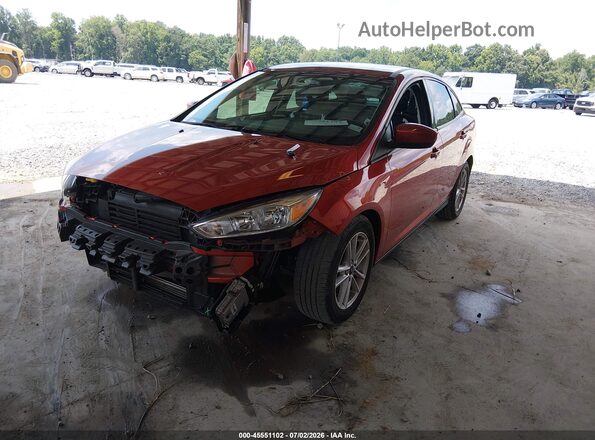 1FADP3FE4JL256438 2018 FORD FOCUS Red Առջևի ձախ երեք քառորդ տեսարան