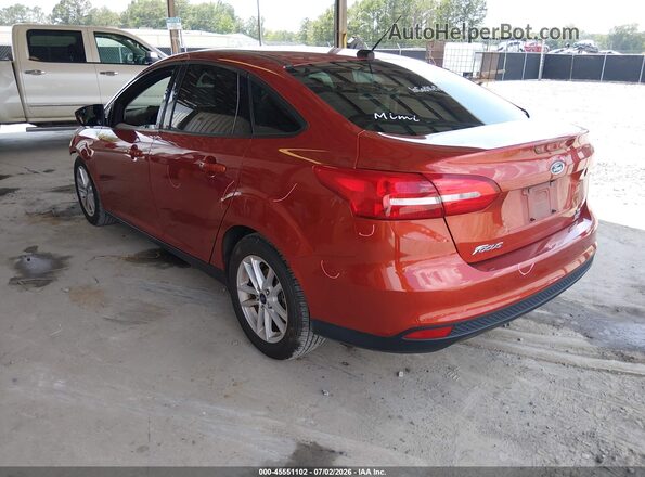 1FADP3FE4JL256438 2018 FORD FOCUS Red Հետևի ձախ