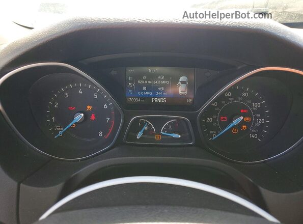 1FADP3FE4JL261039 2018 FORD FOCUS Silver Widok zestawu wskaźników