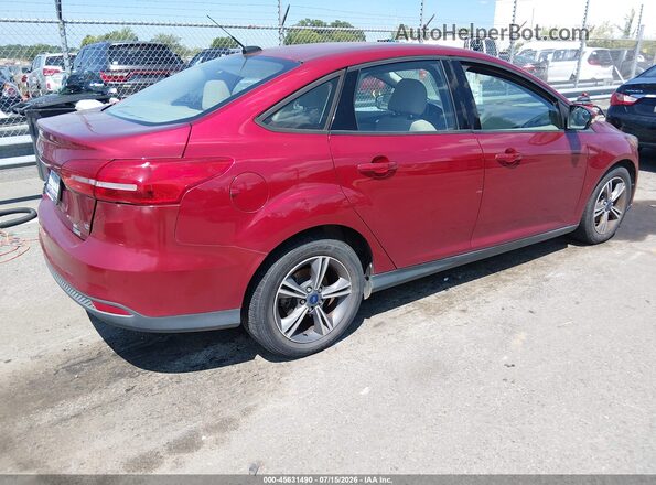 1FADP3FE9HL251598 2017 FORD FOCUS Красный Задняя правая четверть