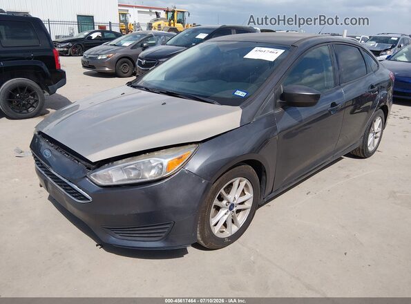 1FADP3FE9JL233267 2018 FORD FOCUS Gray Առջևի ձախ երեք քառորդ տեսարան