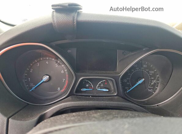 1FADP3FEXJL201007 2018 FORD FOCUS Black Instrument cluster view