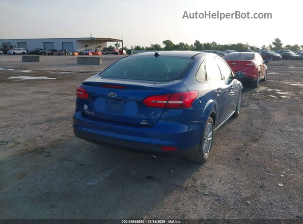 1FADP3FEXJL205249 2018 FORD FOCUS Blue Rear right