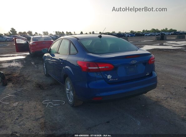 1FADP3FEXJL205249 2018 FORD FOCUS Blue Rear left