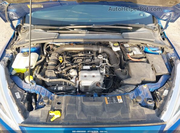 1FADP3FEXJL205249 2018 FORD FOCUS Blue Rear view