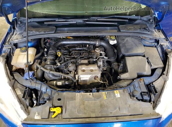 1FADP3FEXJL305934 2018 FORD FOCUS Blue Սալոնի հետևի տեսք