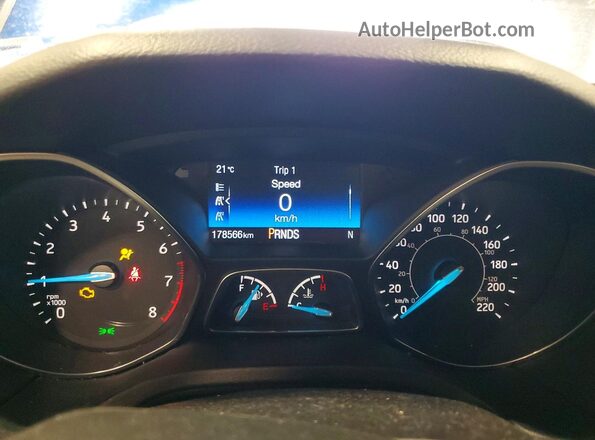 1FADP3FEXJL305934 2018 FORD FOCUS Blue Սարքավորումների վահանակի տեսք