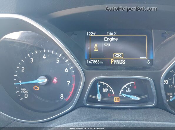 1FADP3H20HL223322 2017 FORD FOCUS Белый Вид задних сидений