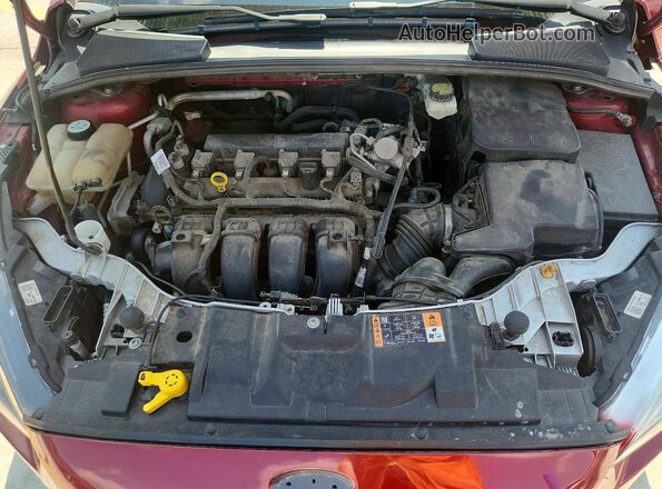 1FADP3H20HL270110 2017 FORD FOCUS Red Սալոնի հետևի տեսք