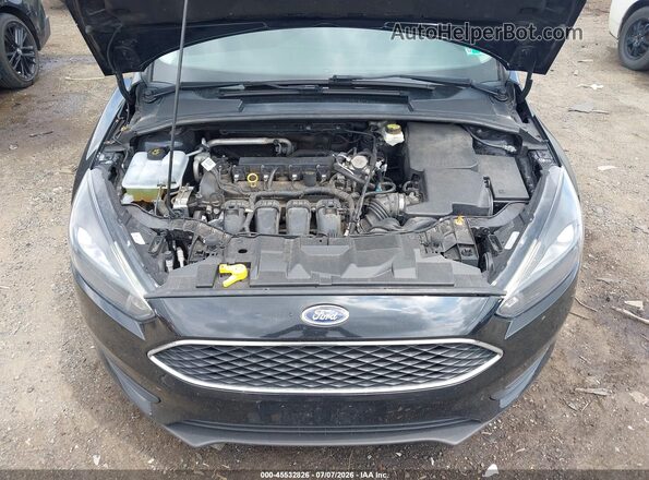 1FADP3H22HL219126 2017 FORD FOCUS Black Widok z tyłu