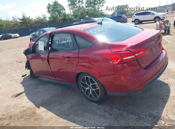 1FADP3H22HL341016 2017 FORD FOCUS Red Rear left